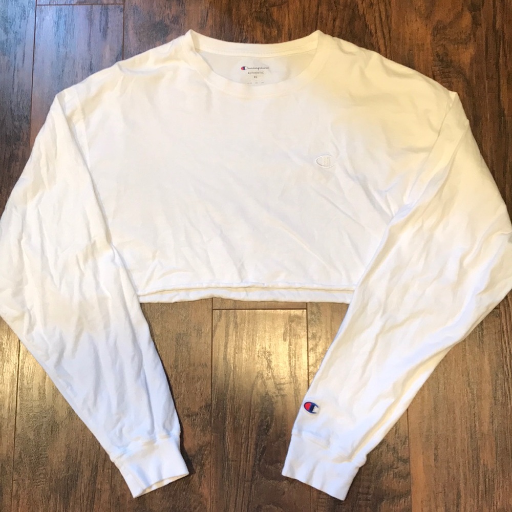 cropped champion long sleeve